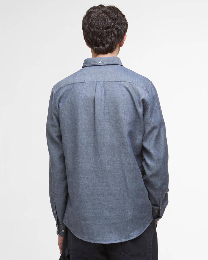 Buckley Herringbone Shirt - Dark Navy