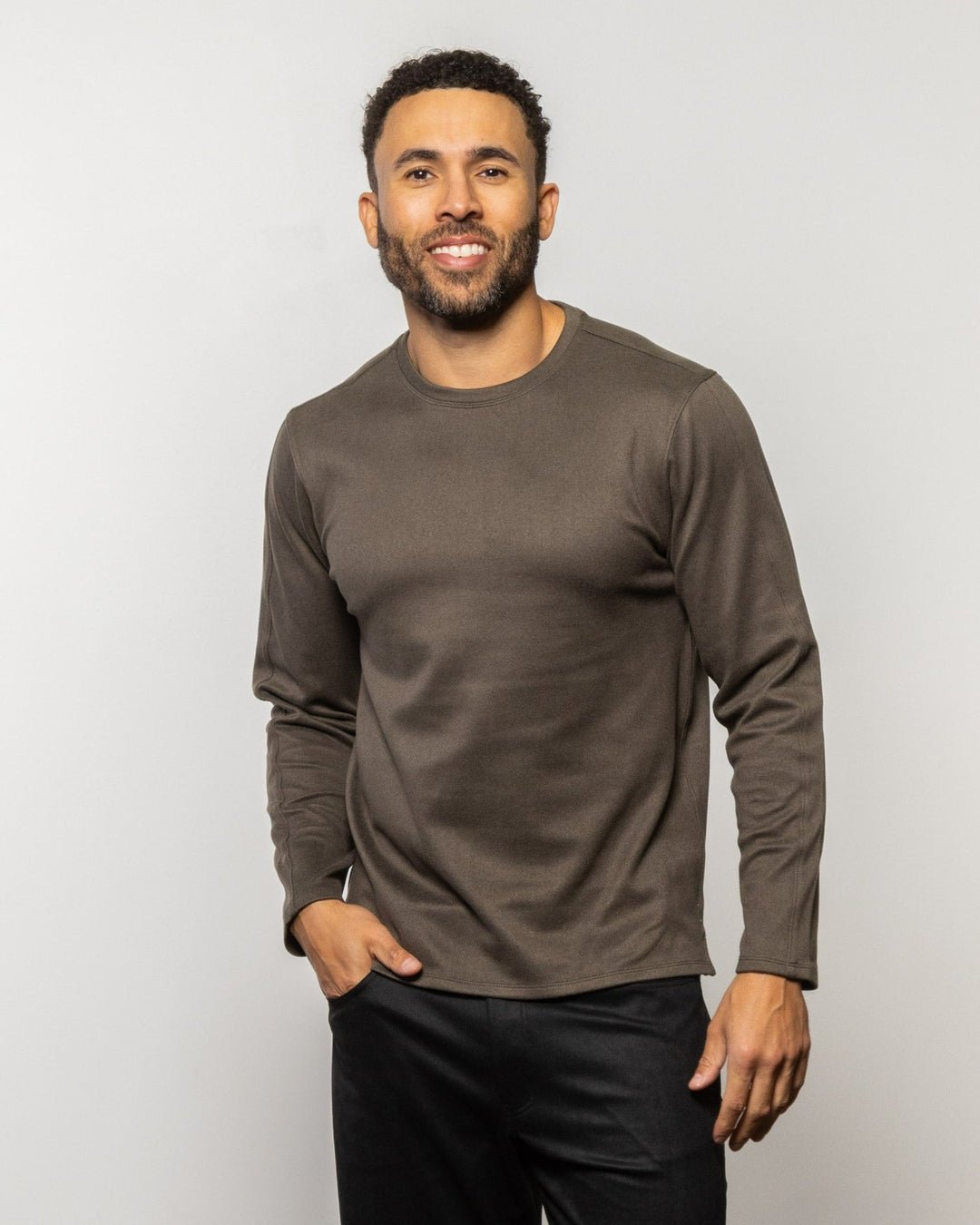 Hermosa Crew Sweater - Coffee