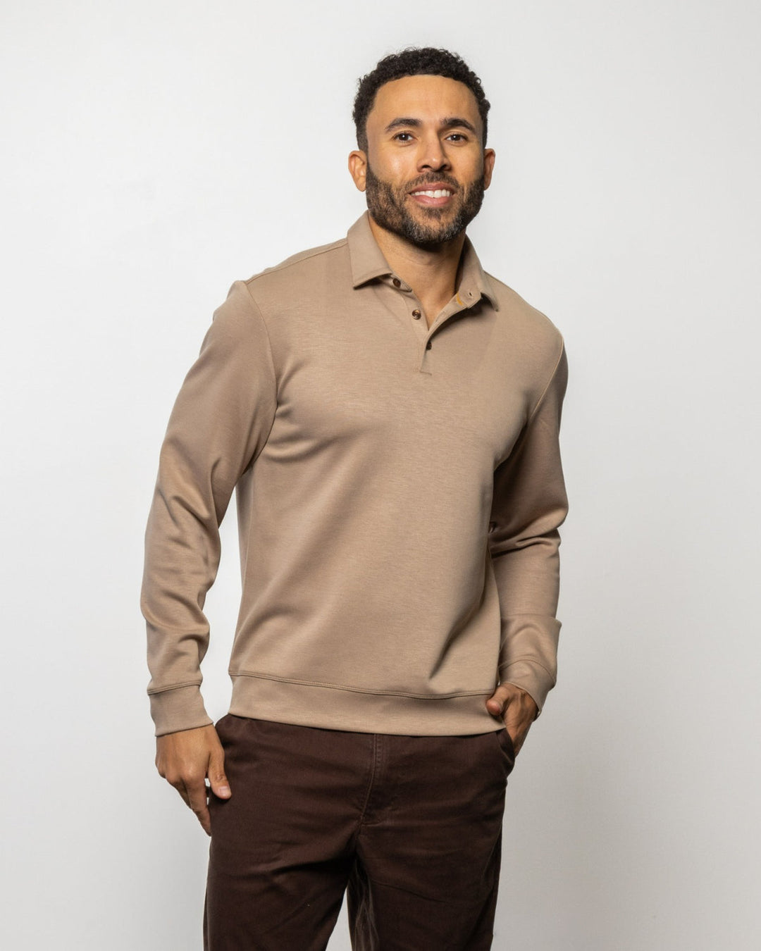 Matteo LS Polo - Mocha