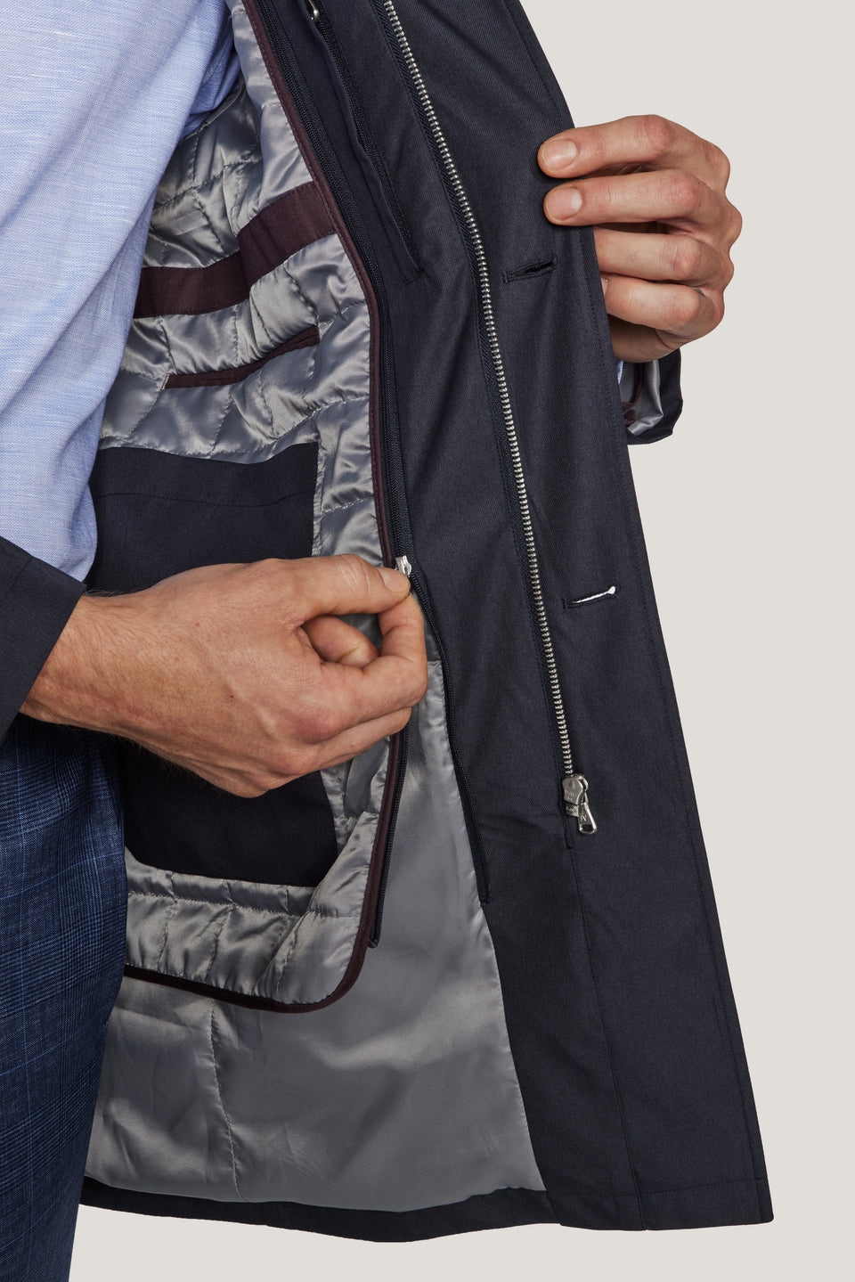Jack Victor Harlow Raincoat - Navy