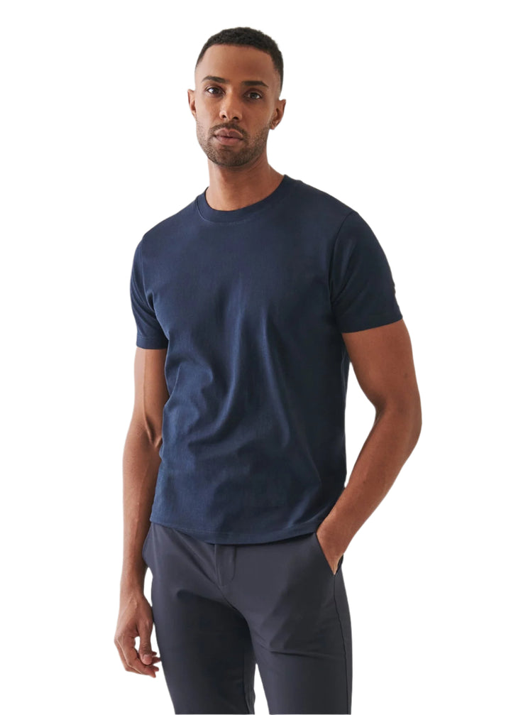 Patrick Assaraf Mercerized Cotton T-Shirt - Midnight