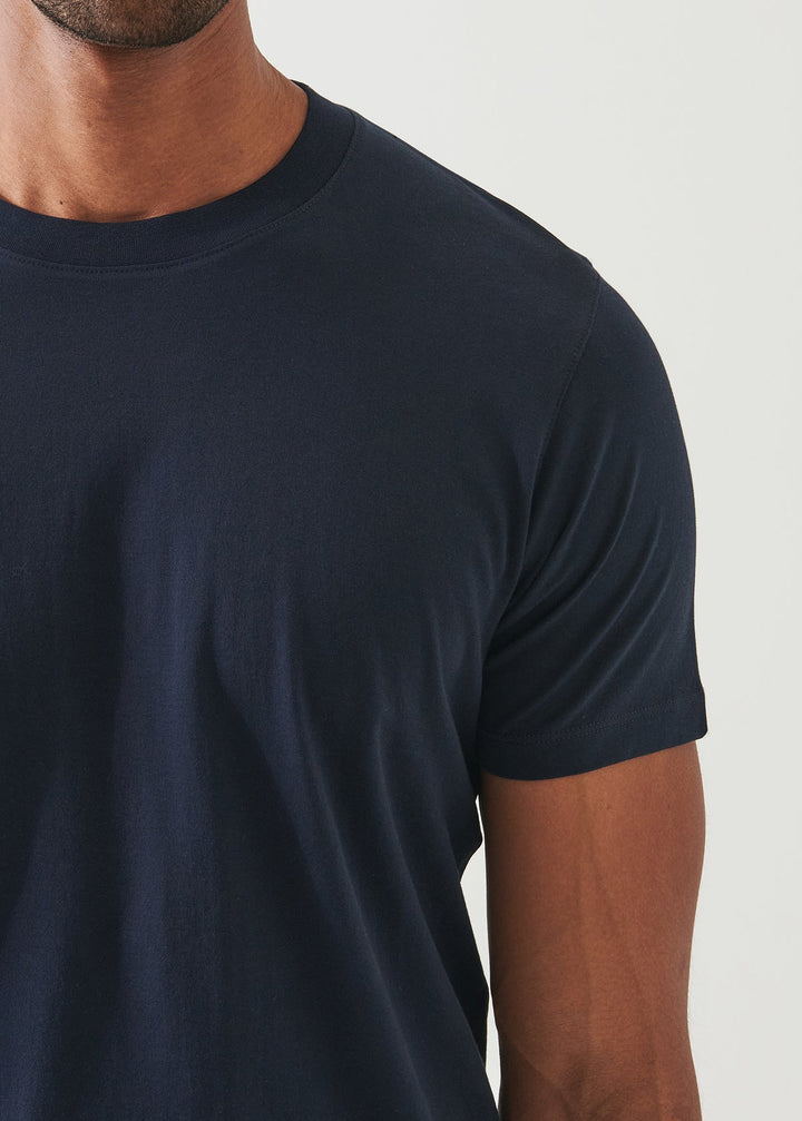 Patrick Assaraf Mercerized Cotton T-Shirt - Midnight
