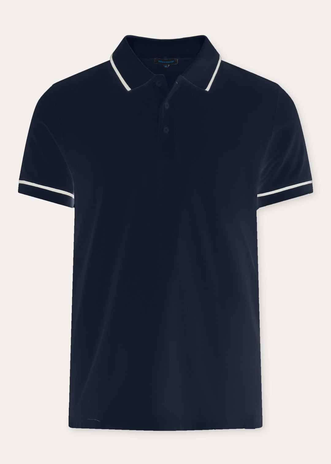 Pima Cotton Tipped Polo - Midnight