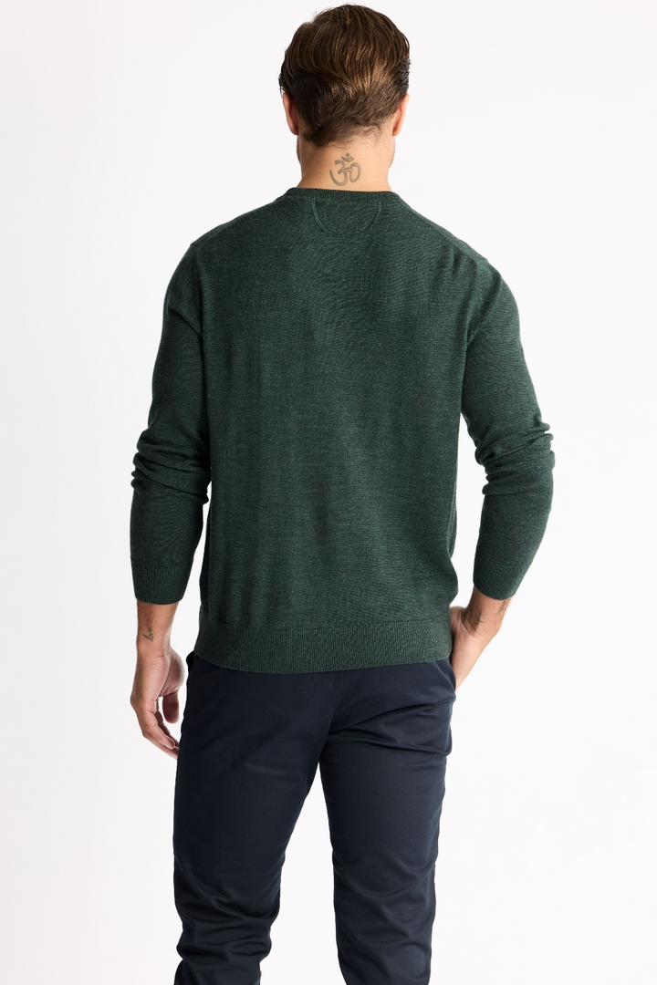 Merino Crew Neck - Forest