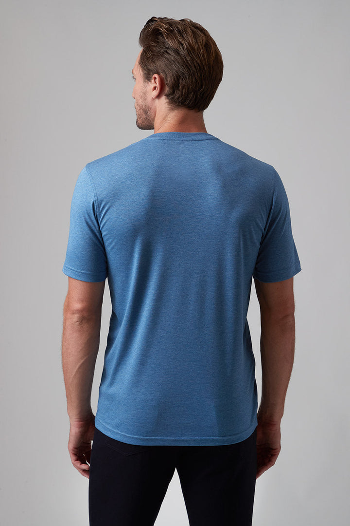 Raffi V-Neck Tee - Denim