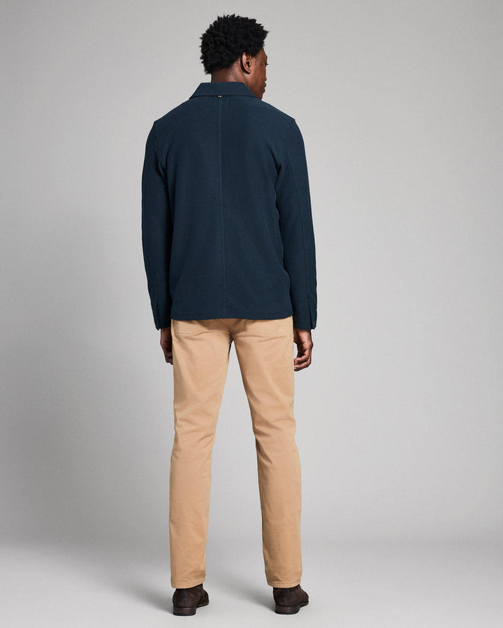 Pique Chore Jacket - Carbon Blue