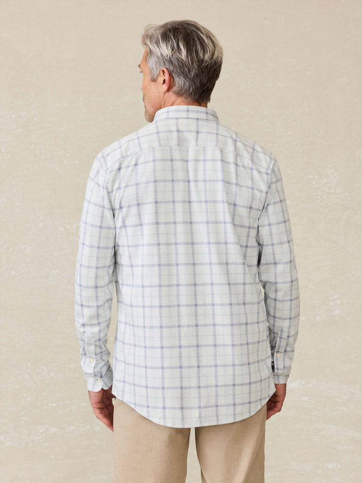 Faherty Coastline Knit Shirt - Hidden Lake Plaid