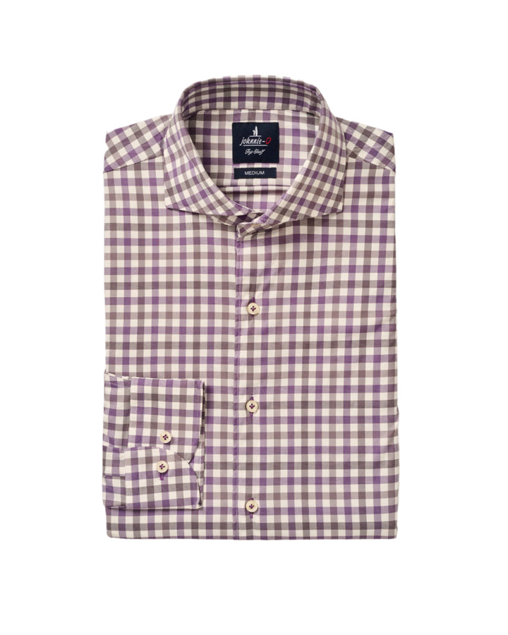Johnnie-O Beryl Woven Shirt - Vino
