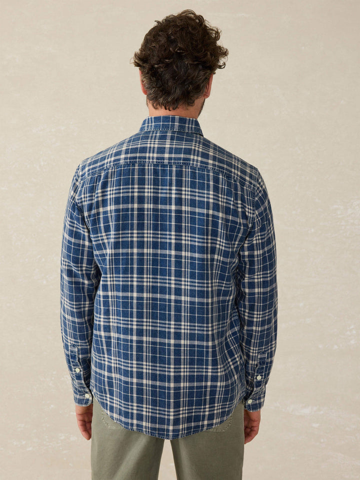 Faherty Chambray Workshirt - Bar Harbor Plaid
