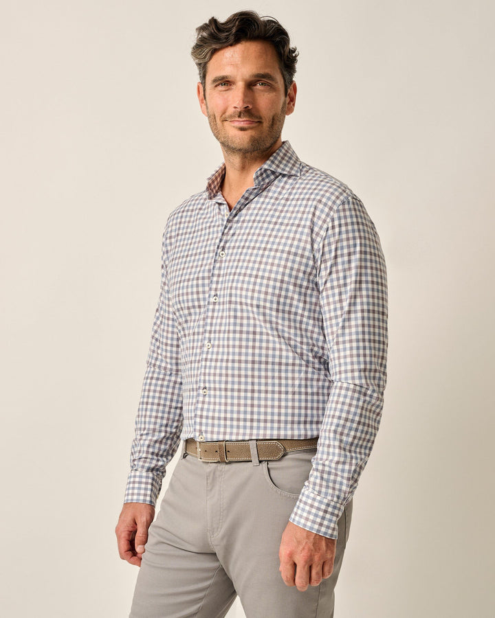 Johnnie-O Beryl Woven Shirt - Laguna Blue