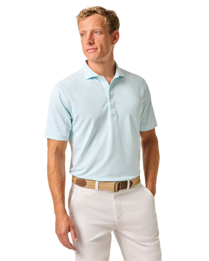 Johnnie-O Performance Mesh Polo - Tarpon Stripe