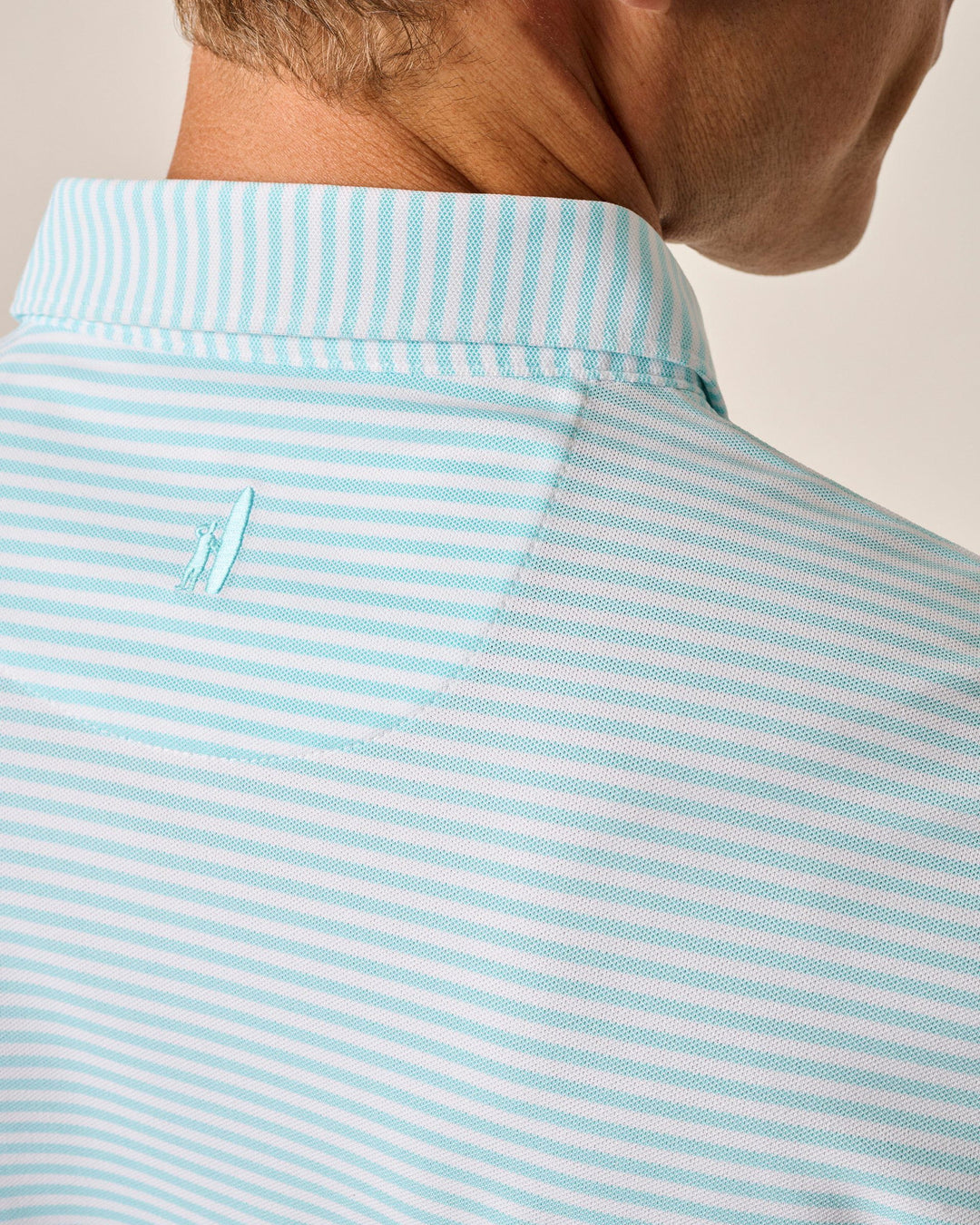Johnnie-O Performance Mesh Polo - Tarpon Stripe