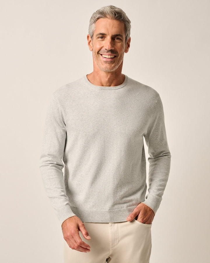 Johnnie-O Wren Crewneck Sweater - Light Gray