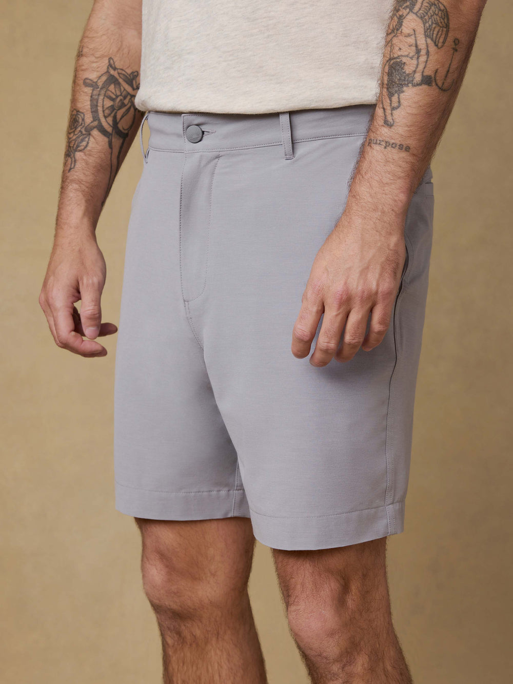 All Day Short - Ice Grey