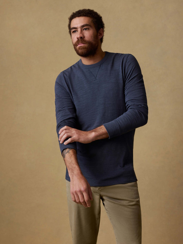 Sunwashed Slub Crew - Blue Nights