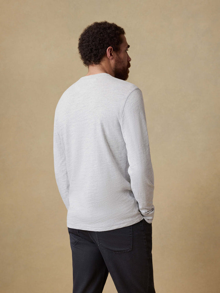 Sunwashed Slub Crew - White