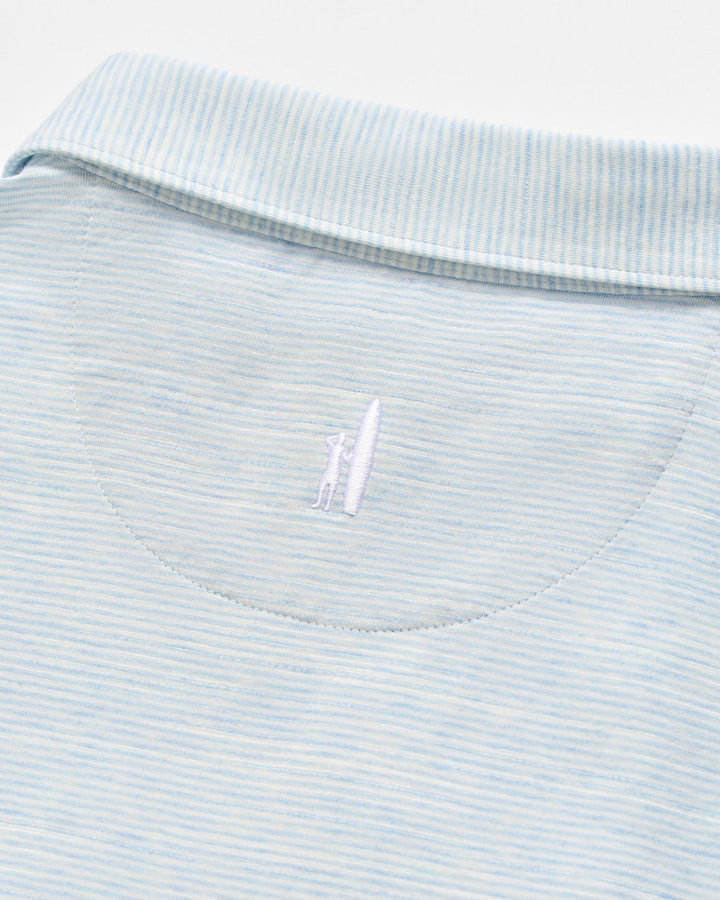 Thatcher Striped Slub Cotton Polo - Zen