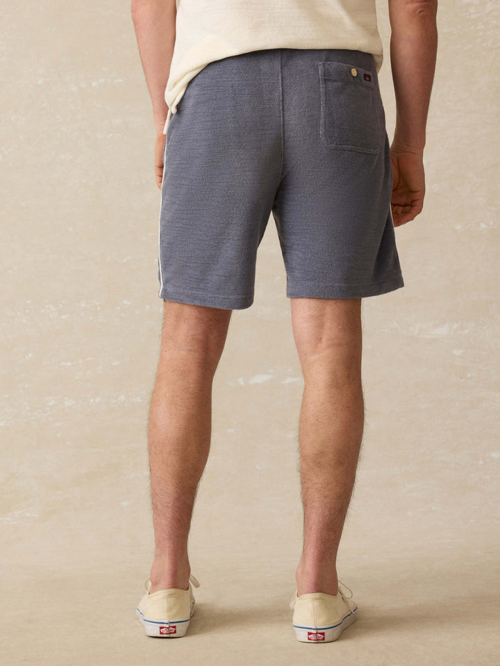 Faherty Cabana Towel Terry Shorts - Eastern Storm