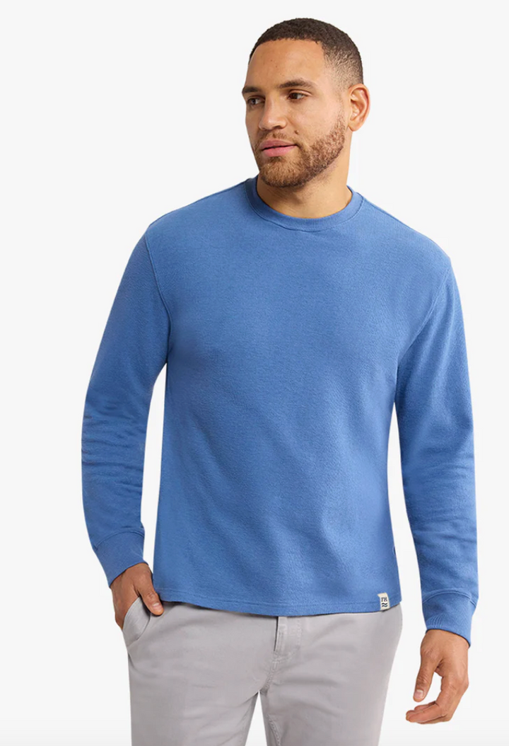 Sundown Terry Crewneck - Sea Blue