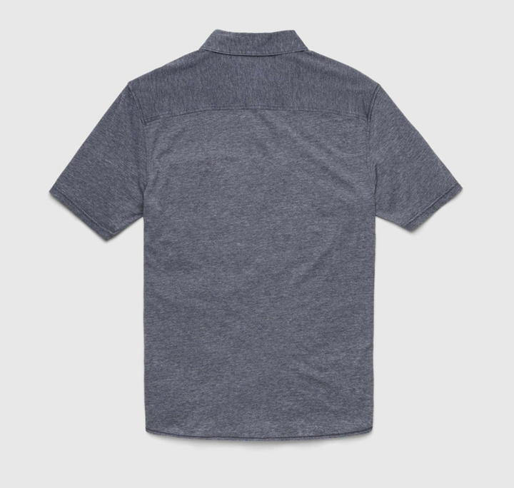 Tony Burnout Knit Shirt - Navy