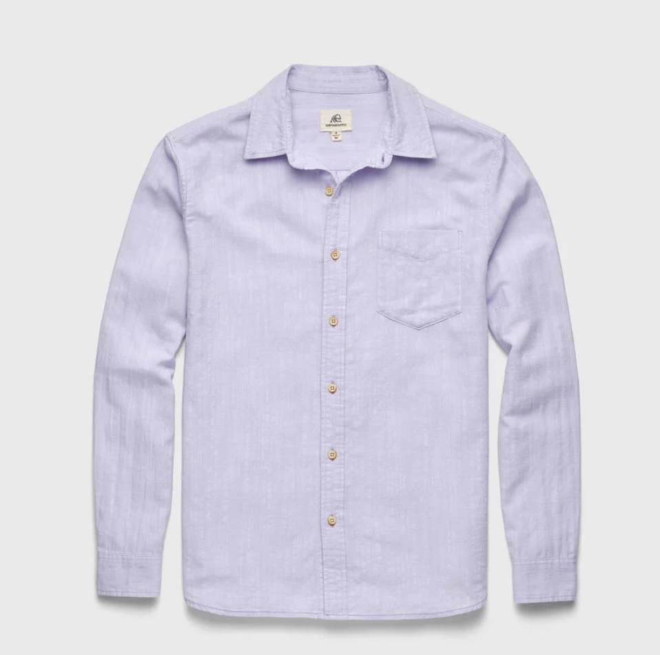 Brian Slub Cotton Shirt - Lavender