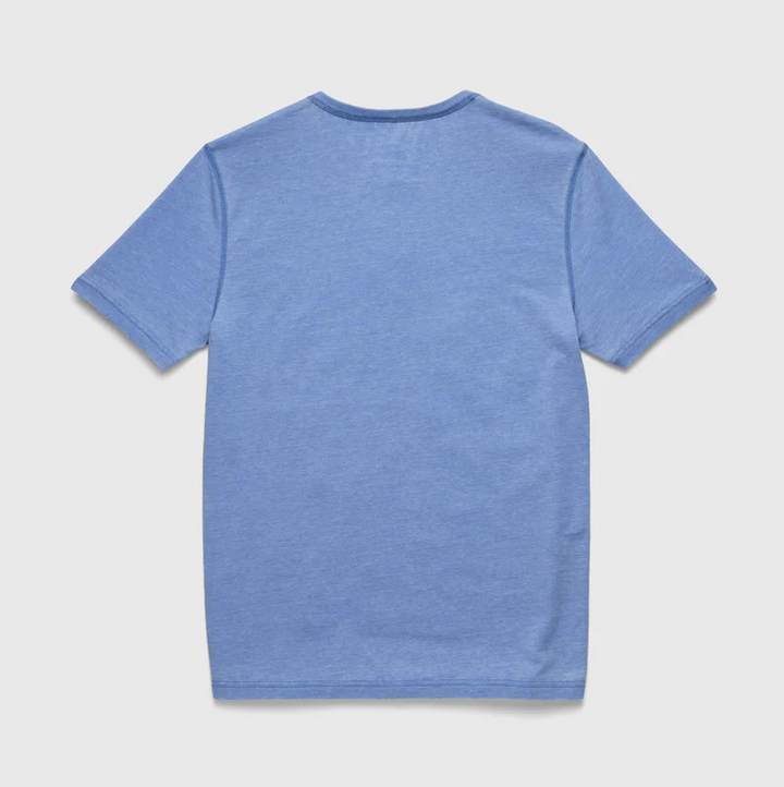 Sean Burnout Henley - Wedgewood Blue