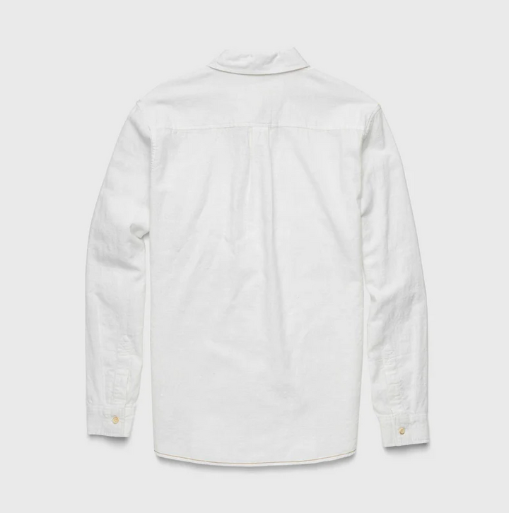 Brian Slub Cotton Shirt - White