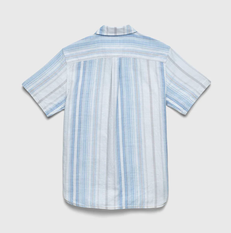 Joey Striped Slub Cotton Shirt - White Combo