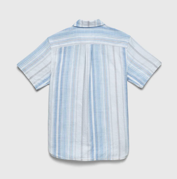 Joey Striped Slub Cotton Shirt - White Combo