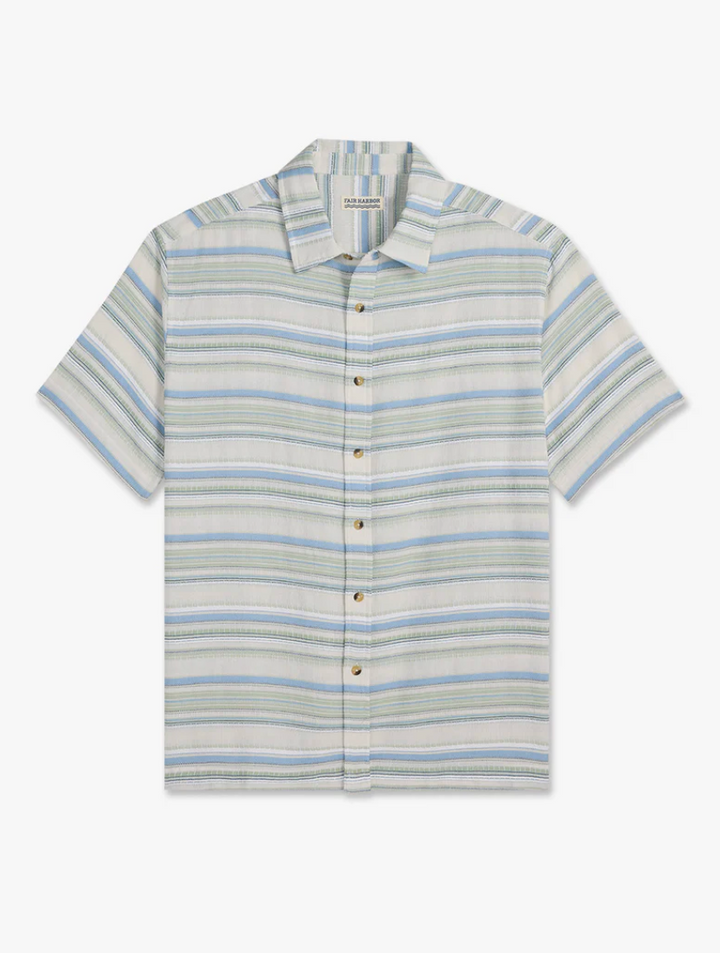 Oasis Textured Shirt - Marina Stripe