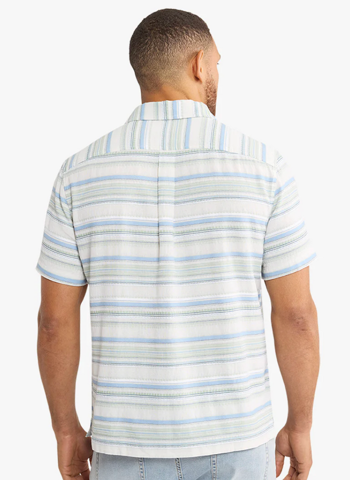 Oasis Textured Shirt - Marina Stripe