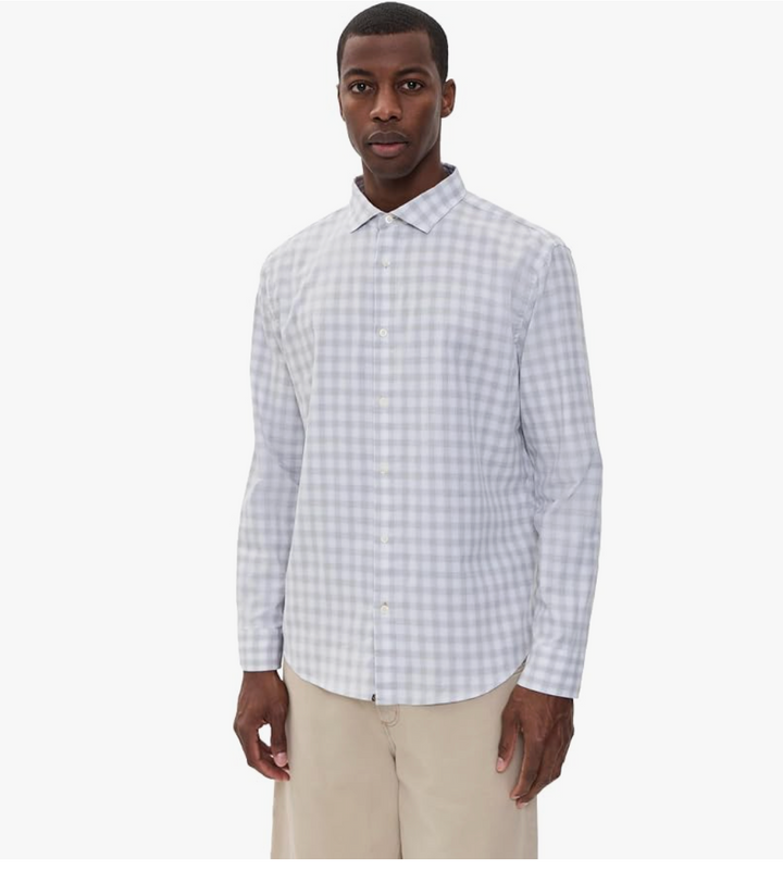 Check Hutcheson Sport Shirt - Grey/White