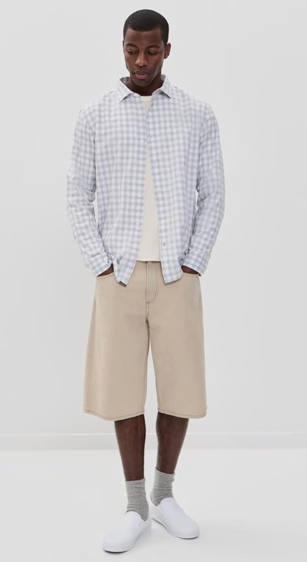 Check Hutcheson Sport Shirt - Grey/White
