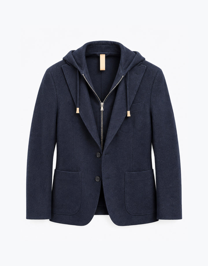 Hooded Hybrid Sportcoat - Navy