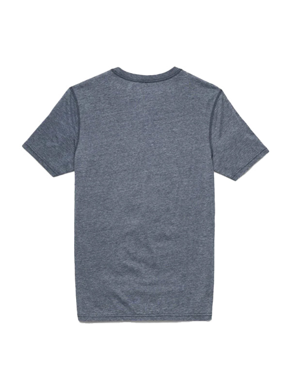 Sean Burnout SS Henley - Navy Blazer