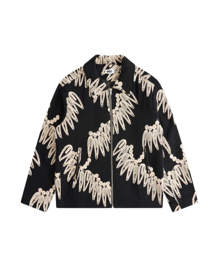 Krost Palmetto Embroidered Jacket - Black