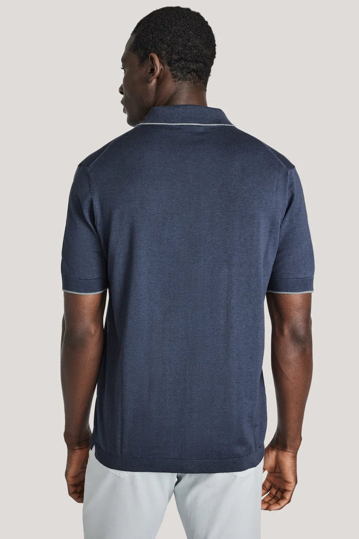 Harrison Button Sweater - Dark Blue