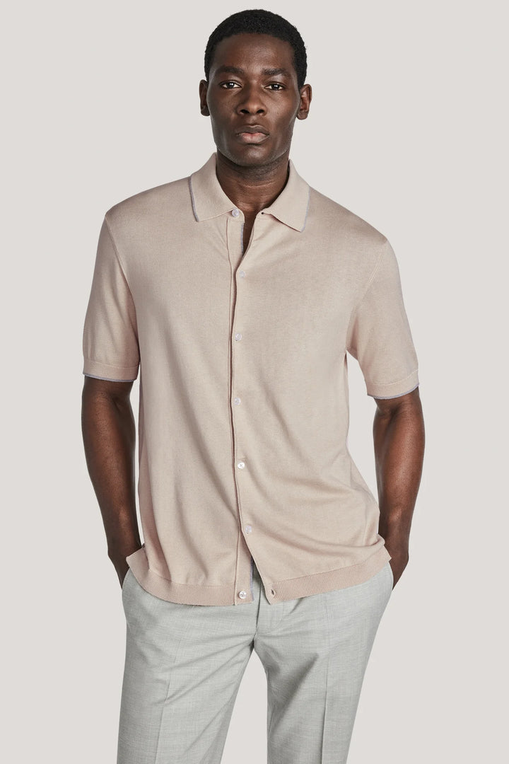 Harrison Button Sweater - Sand