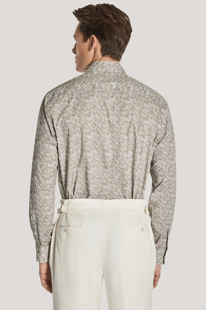 Lincoln Floral Print Shirt - Sage