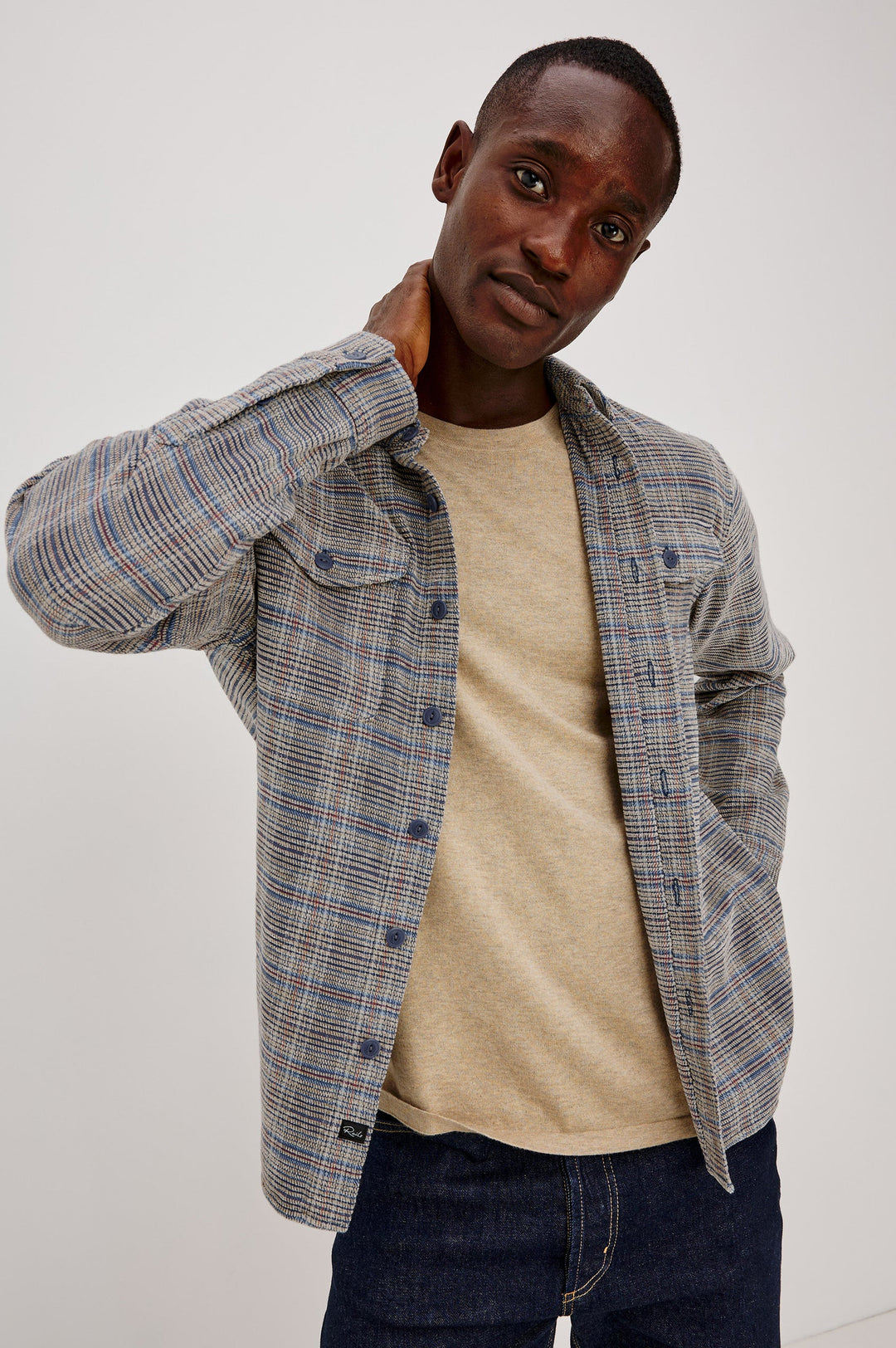Warren Overshirt - Oat Meridian