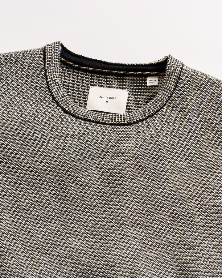 Tuck Stripe Crew - Black