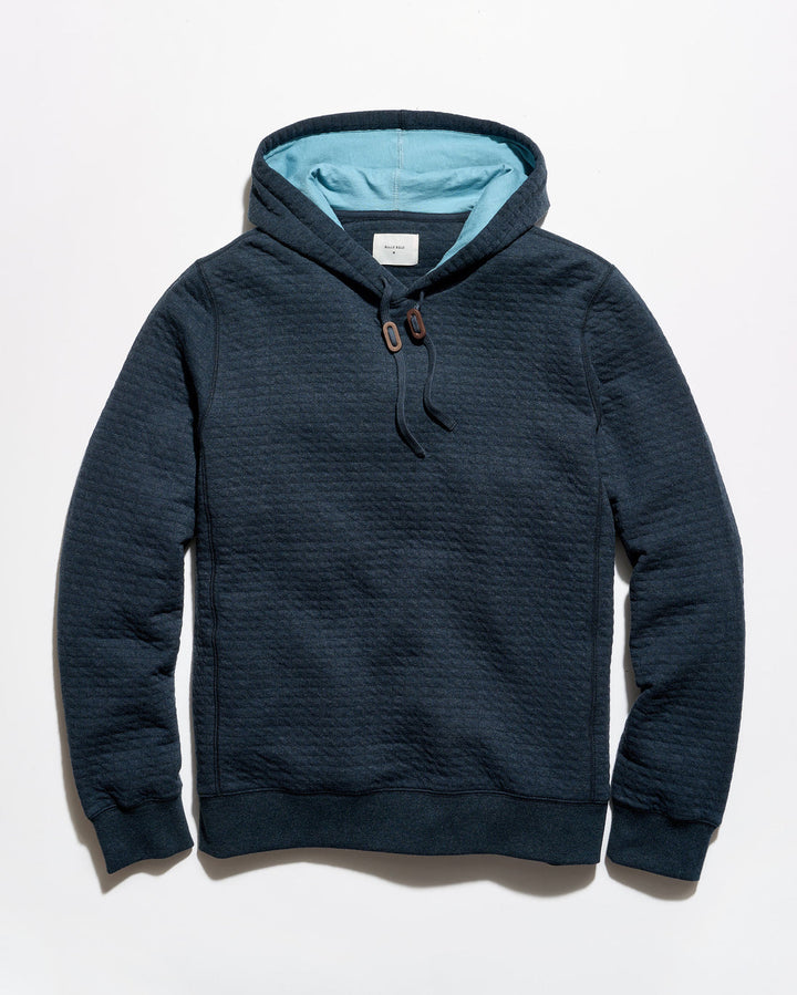 Quilt Hoodie Pullover - Carbon Blue