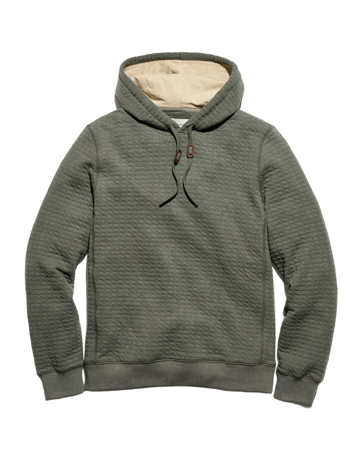 Quilt Hoodie Pullover - Washed Grey