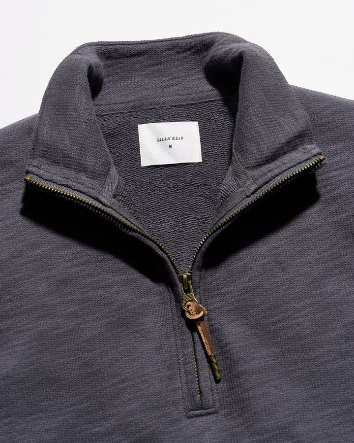 French Terry Half Zip - Asphalt