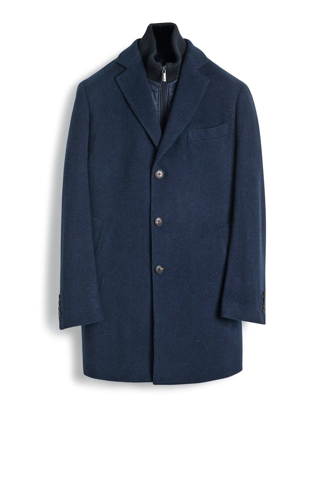 Leclaire Twill Topcoat - Navy