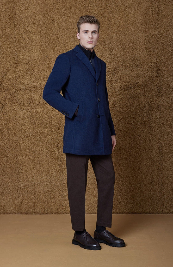 Leclaire Twill Topcoat - Navy