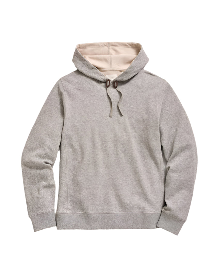 Billy Reid Rib Hoodie Pullover - Flint Grey