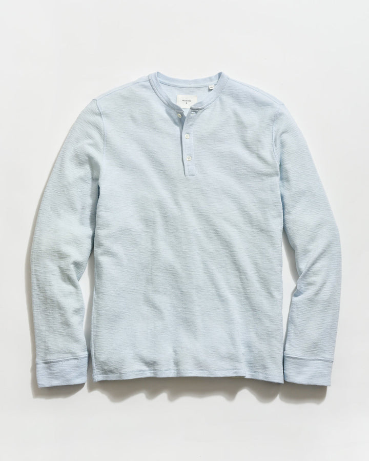 Slub Tuck Henley - Air Blue