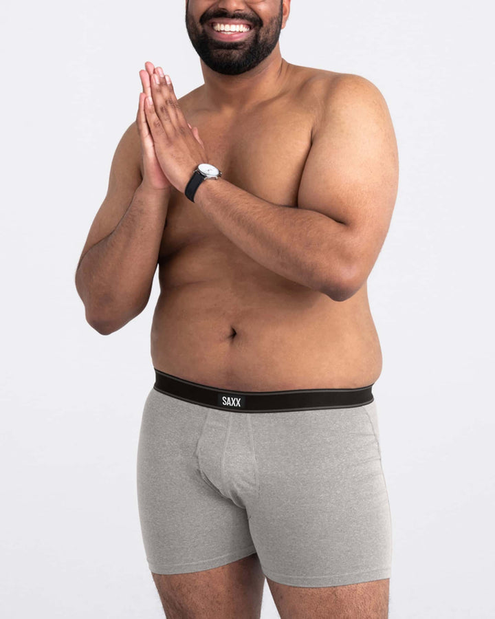 Daytripper Fly Front Boxer Briefs - Light Grey