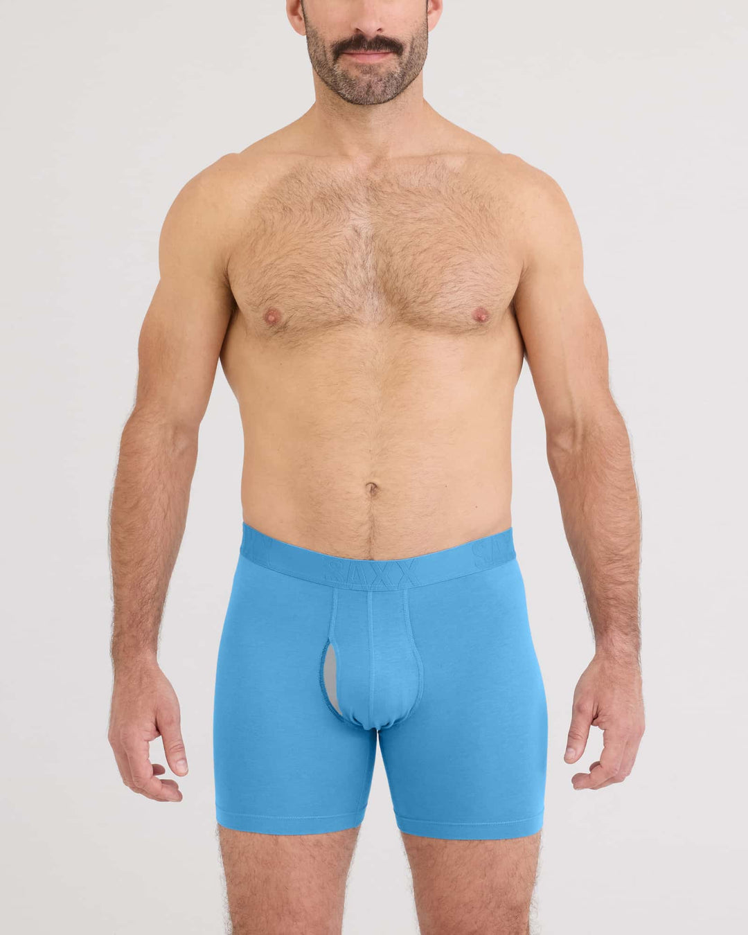 Soft Cotton Boxer Briefs - Parisian Blue